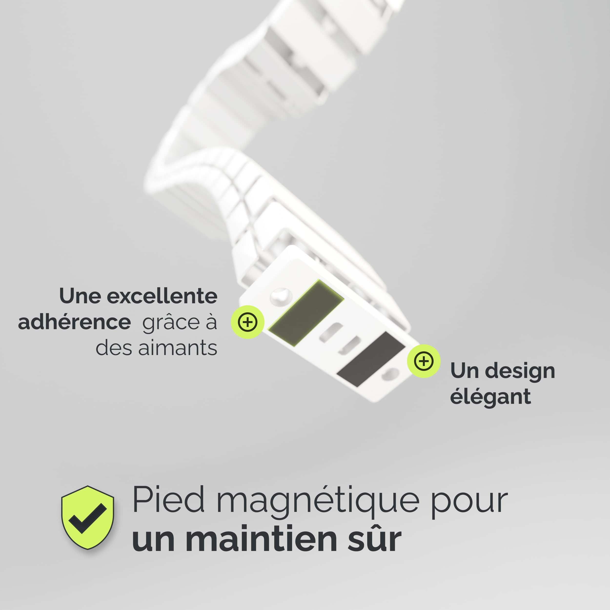 VALU Gestion de Câbles Bureau Premium – Gaine câble 128 cm Flexible pour Bureau réglable en Hauteur – Montage vis ou adhésif – 4 aimants & 3 organisateurs de câble Inclus