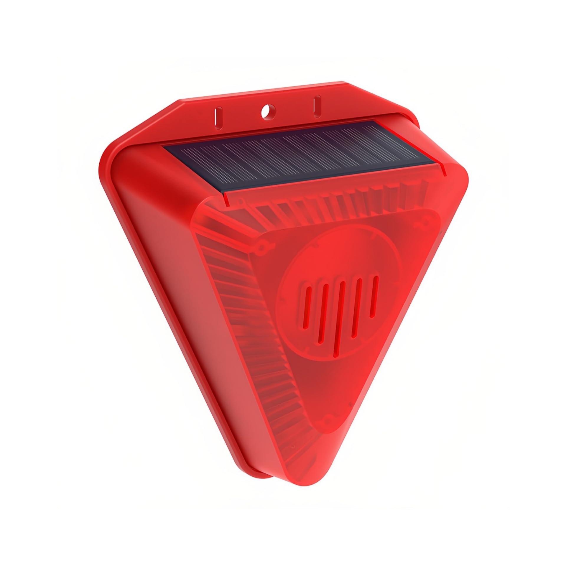 Alarma Solar Sensor de Movimiento 129dB Advertencia Fuerte Sirena Luz Roja Intermitente Repelente de Animales Perro Ladrido Impermeable Defensor Rata Ciervo Mapache Zorrillo