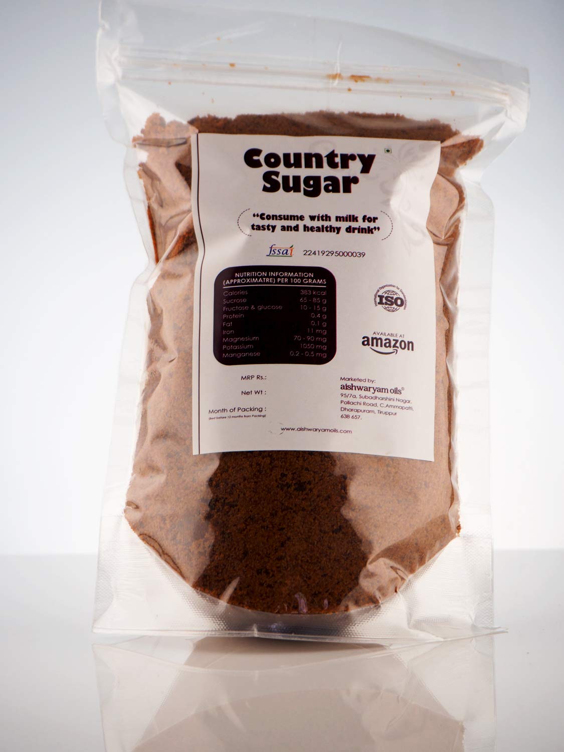 Aishwaryam Oils Aishwaryam Natural Country Sugar/Nattu Sarkkarai 1kg (1kg x 2) (B08B5YTQ6H) Amazon Price History, Amazon Price Tracker