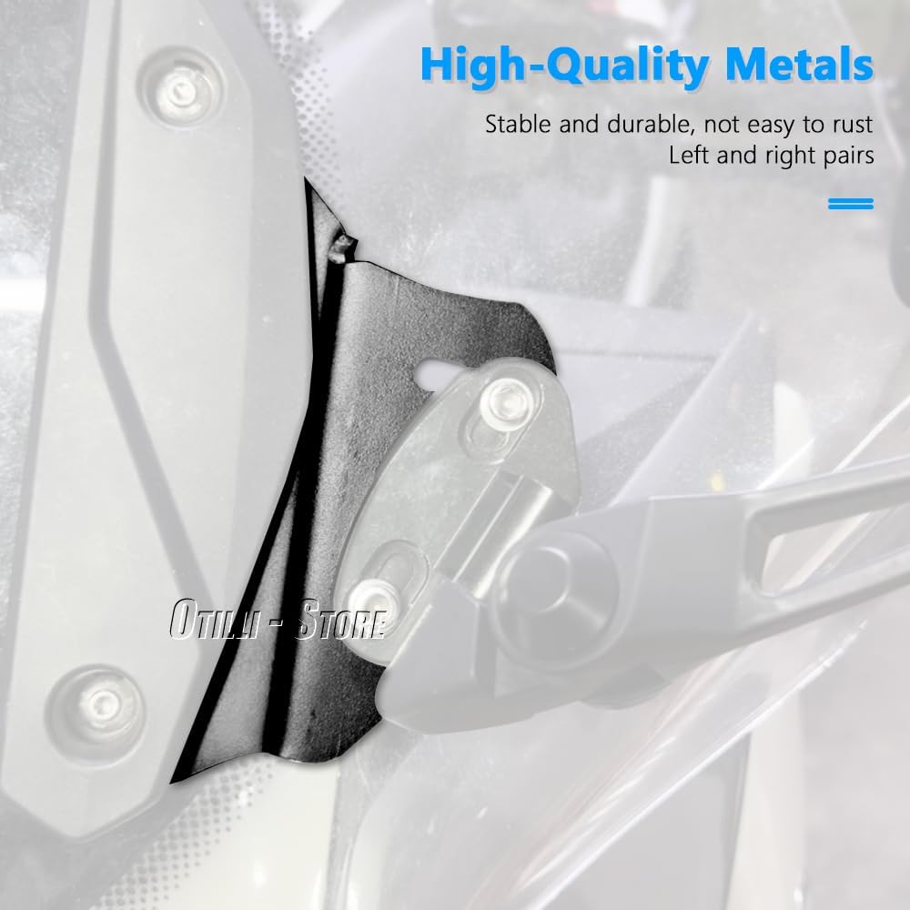 Motorcycle Rearview Mirrors Anti Shake Side Mirrors Holder Forward Moving Bracket kit Fits for BMW C400X/ C400GT (Bracket + Mirror)