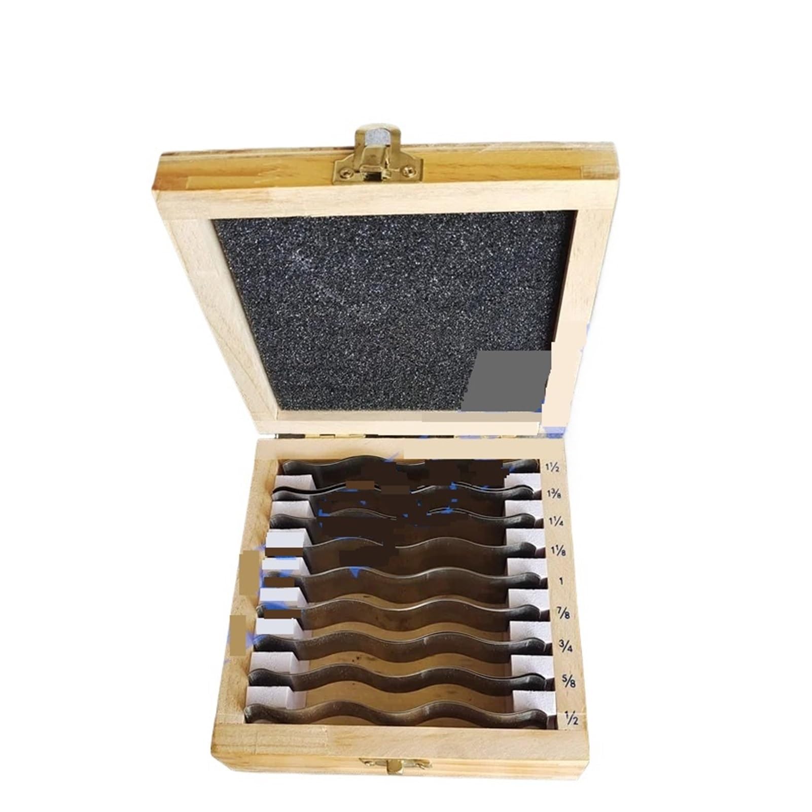 GUTUYEHKEA Parallel Measuring Block 9 Pair Stainless Steel Inch Set, Wavy Parallels Machine Tool Accessories for Adjustment