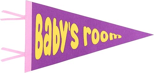 Baby's Room Signs Banner for Kids Bedroom with Tape, Pennant for Nursery Room De