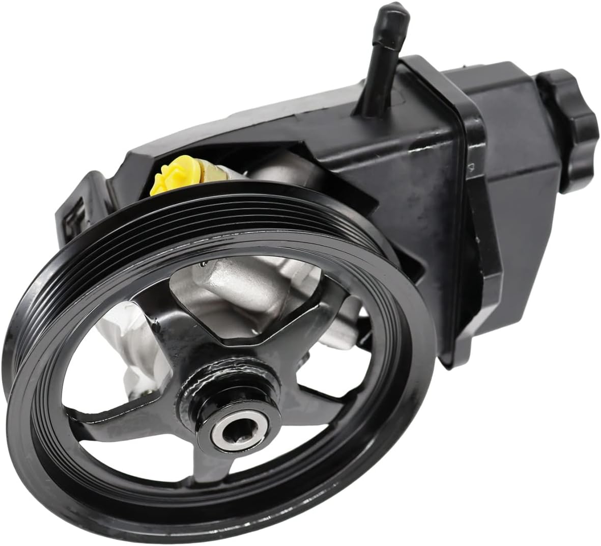 Detroit Axle - 3.5L & 3.9L Pump for 06-11 Chevrolet Impala, 06-07 Monte Carlo, Power Steering Pump with Pulley & Reservoir 2006 2007 2008 2009 2010 2011 Replacement