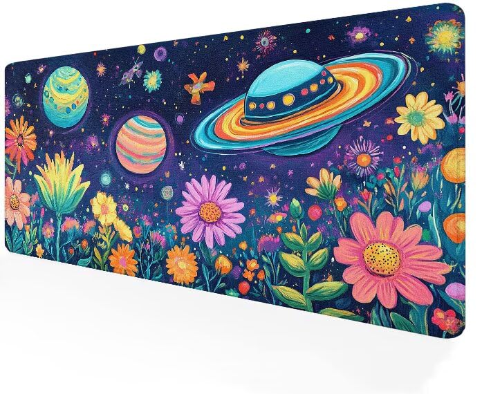 Tapis de souris gamer 1200x400 vaisseau spatial XXL