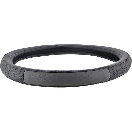 Hi Art ExtraGrip658 Steering Wheel Cover Grey/Black