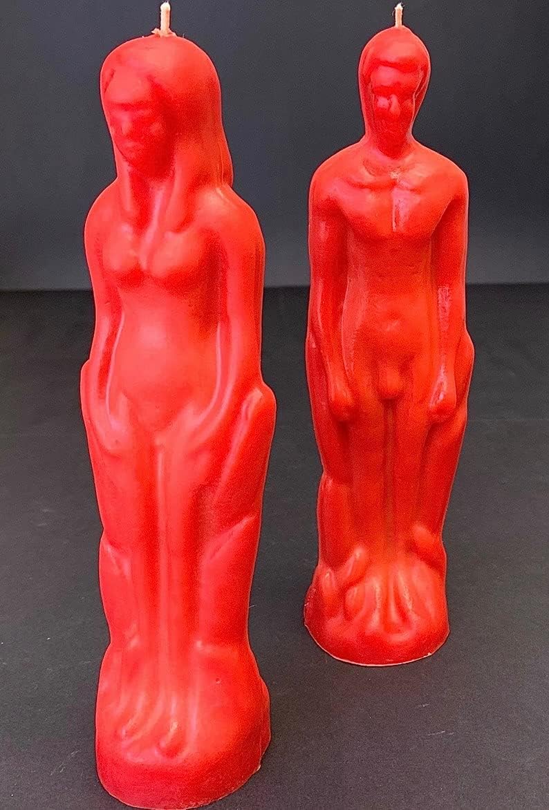 3D silicone pillar candle soap mold male female figure homemade wicca spell