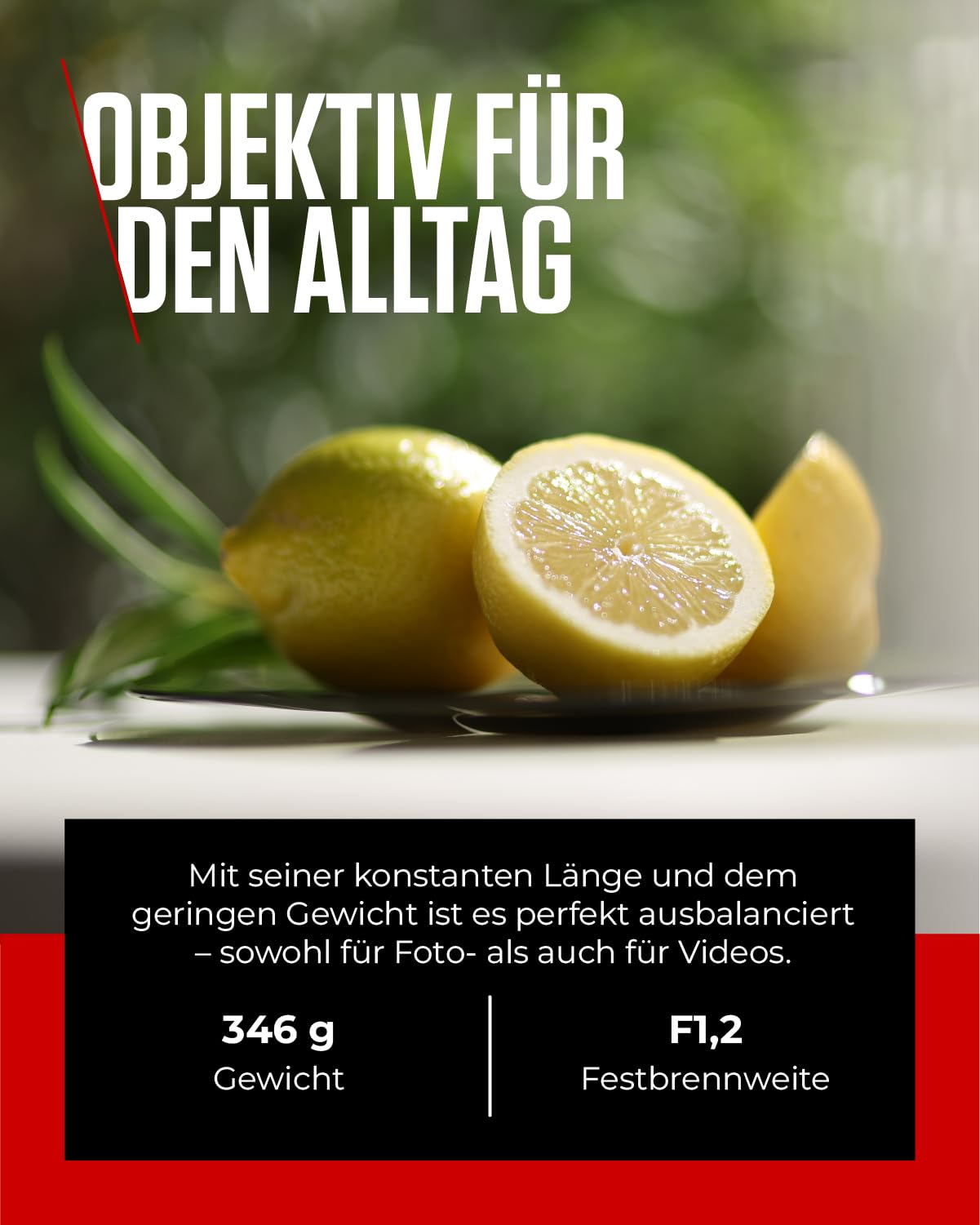 Canon Objektiv RF 45mm F1.2 STM – Festbrennweiten -Objektiv mit F1,2 Lichtstärke – ideal für Porträtfotografie – Kompatibel mit Canon EOS R System