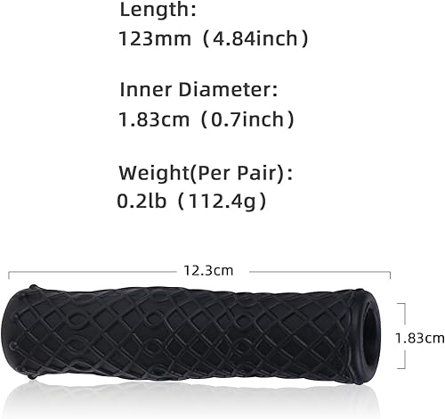 Miniatura 4 de Empuñaduras de manillar de bicicleta de silicona antideslizantes compatibles con bicicleta plegable de montaña, MTB suave, antideslizante, agarre de