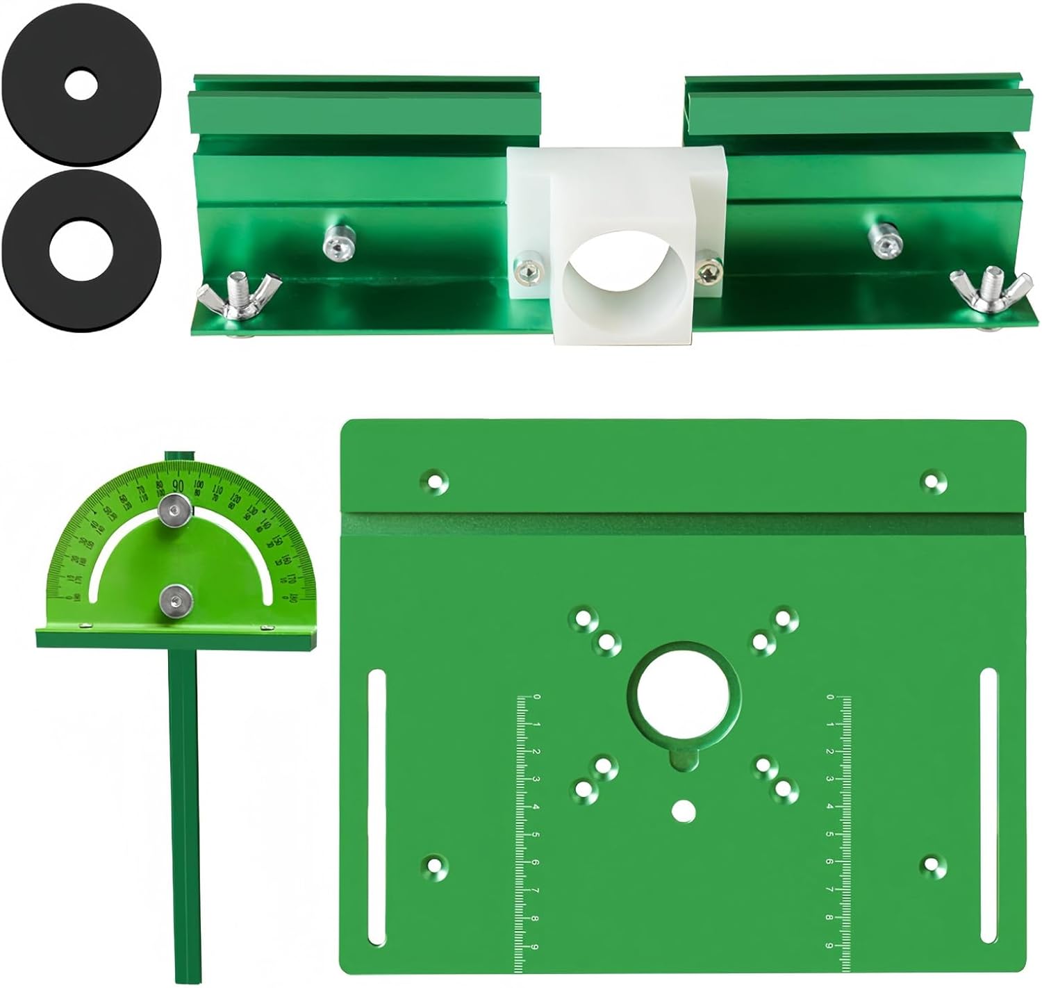 Professional Router Table Plate Feature Guide Rails Systems Suitable for Accurate Positioning in Woodworking Tasks Trim Router Compatible Mounting Plate