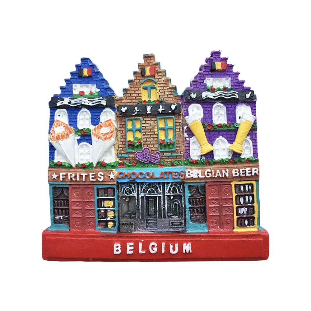 Wedarego Blue 3D Belgium Refrigerator Magnet Tourist Souvenirs Resin Magnetic Stickers Fridge Magnet Home & Kitchen Decoration From China