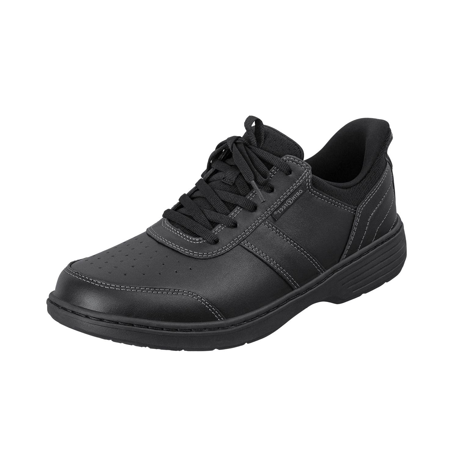 Orthofeet Men's Orthopedic Leather Pierre Hands-Free Casual Shoe