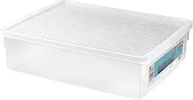Ordene - Caixa Organizadora Plástica para Botas de 10,2 Litros, Cor Cristal, Linha My Closet