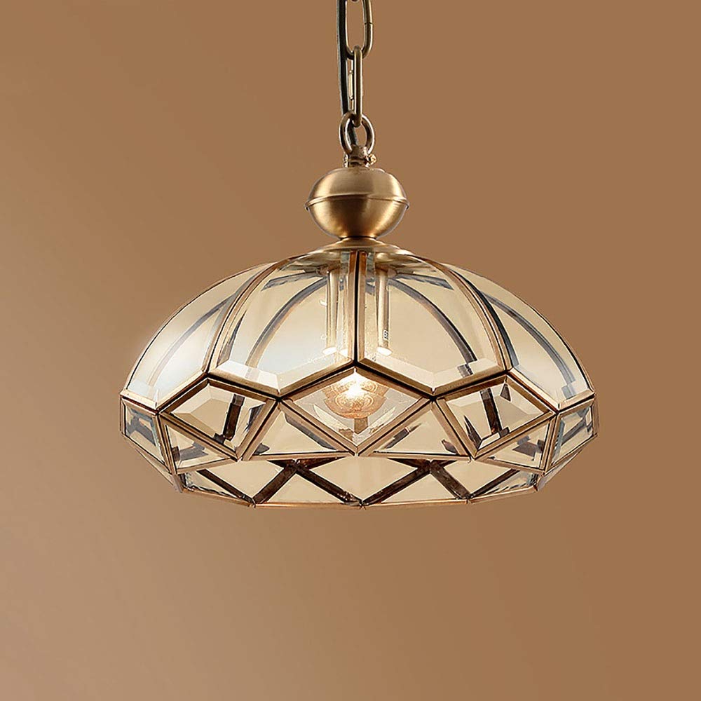 Lustre moderne en cuivre pour restaurant et luminaire de plafond pour couloir accueillant