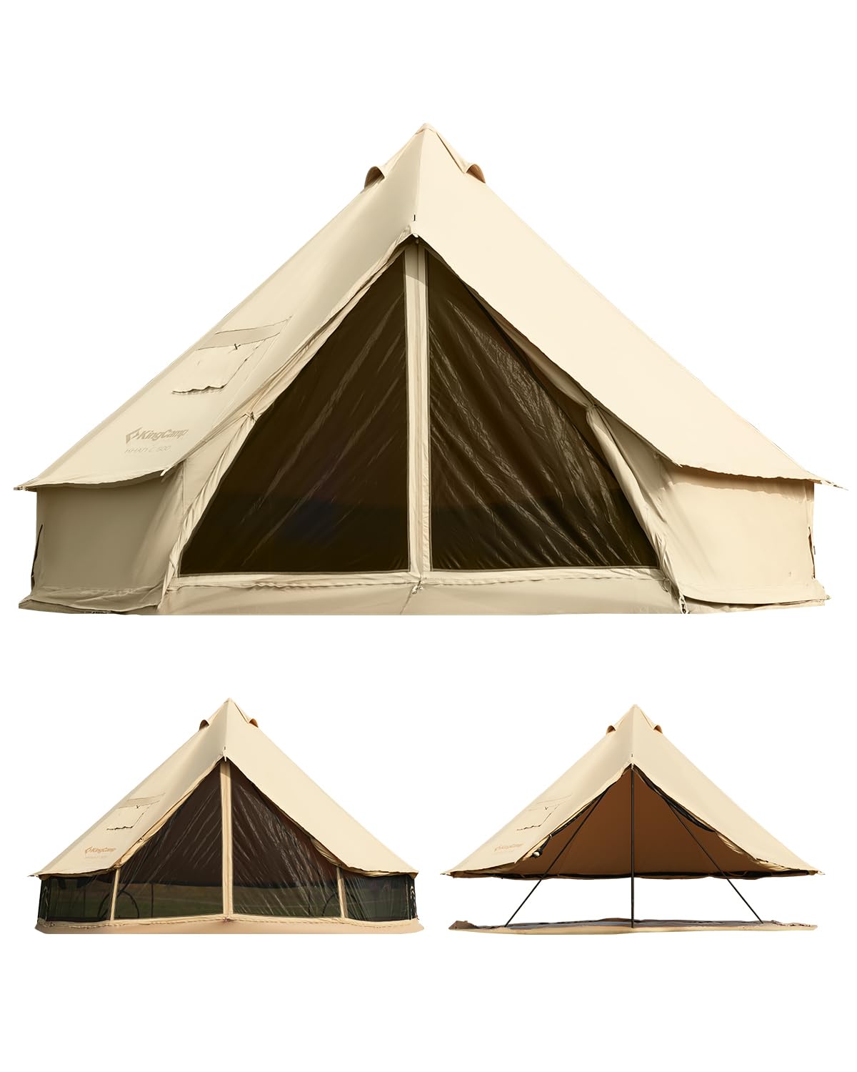 Amazon | 【2025新登場】KingCamp ベルテント 4m 大型 冬用 ポリ