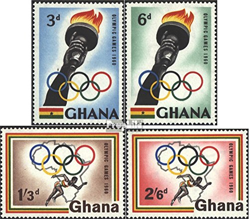Prophila Collection Ghana Michel.-No..: 84-87 (Completa Edizione) 1960 Olympics. Estate, Roma (Francobolli per i Collezionisti) Olimpiadi