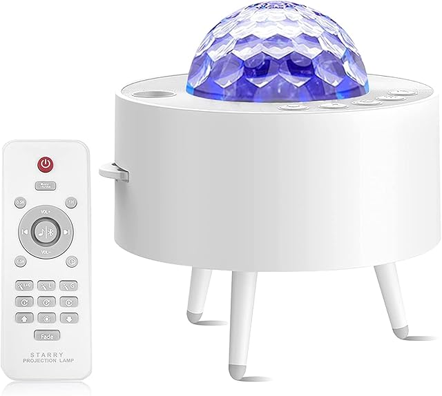 Moredig Star Projector Night Light, Remote & White Noise Bluetooth Speaker, 15 Colors LED Galaxy Light Projector with Timmer for Kids Adults Galaxy Projector Light for Bedroom/Party/Game Rooms(Large)