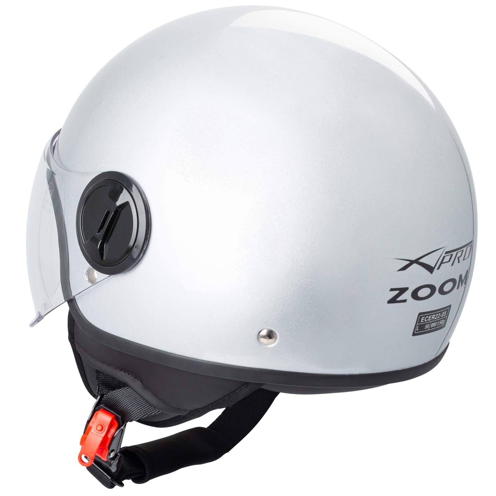 Motorradhelm Motorrad Roller Jet Helm Demi Avio Viser Homologiert SonicMoto
