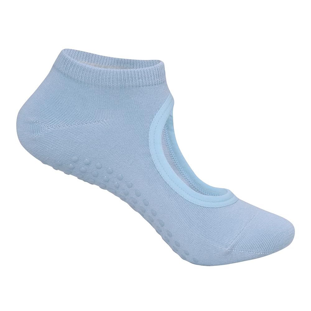 Mint & Oak Calcetines de yoga antideslizantes para mujer, calcetines de algodón sin olor, ideales para yoga, pilates, baile, ballet, entrenamientos