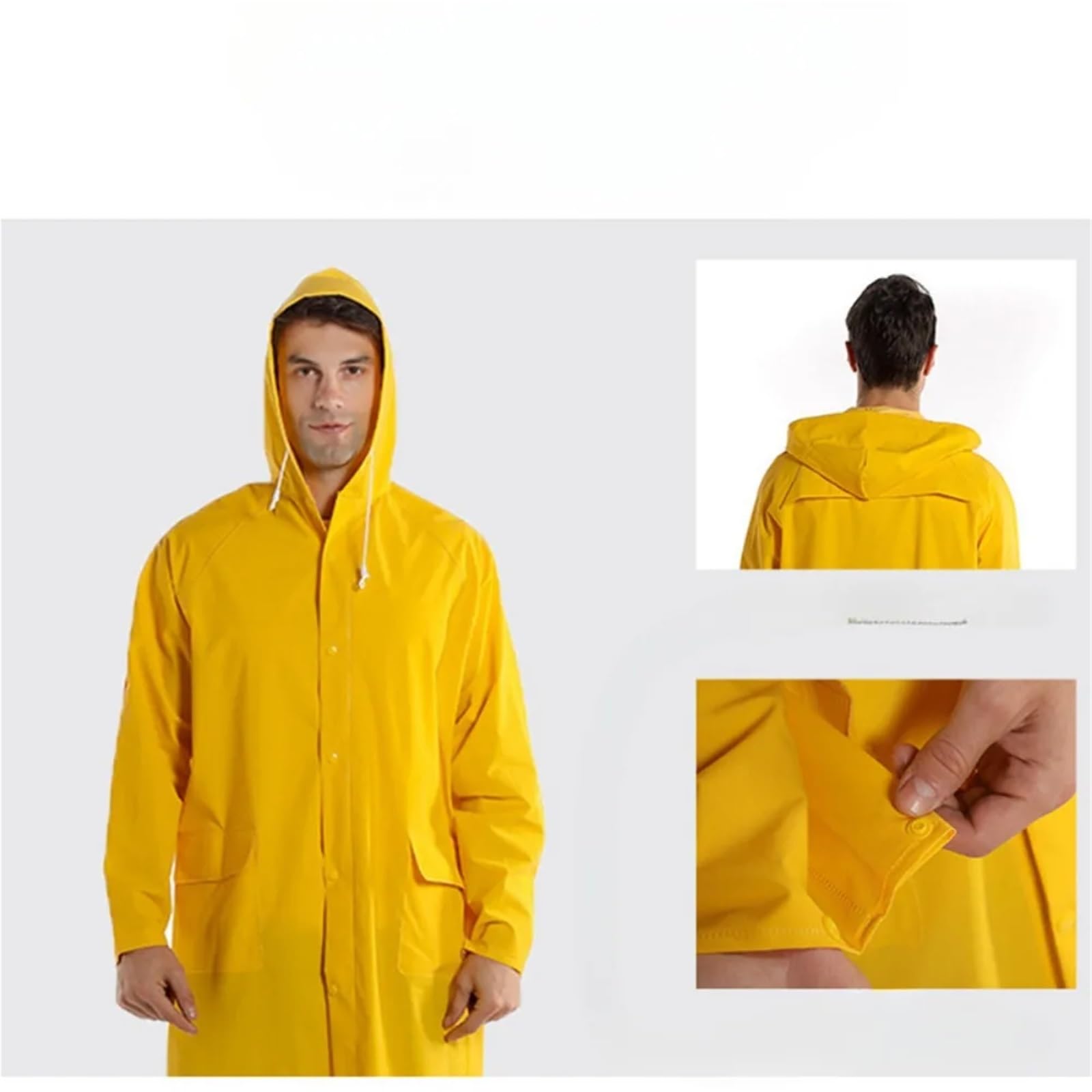 Poncho Pluie Imperméable Imperméable épais une pièce, protection du travail en extérieur, coupe-vent à double usage, poncho d'équitation
