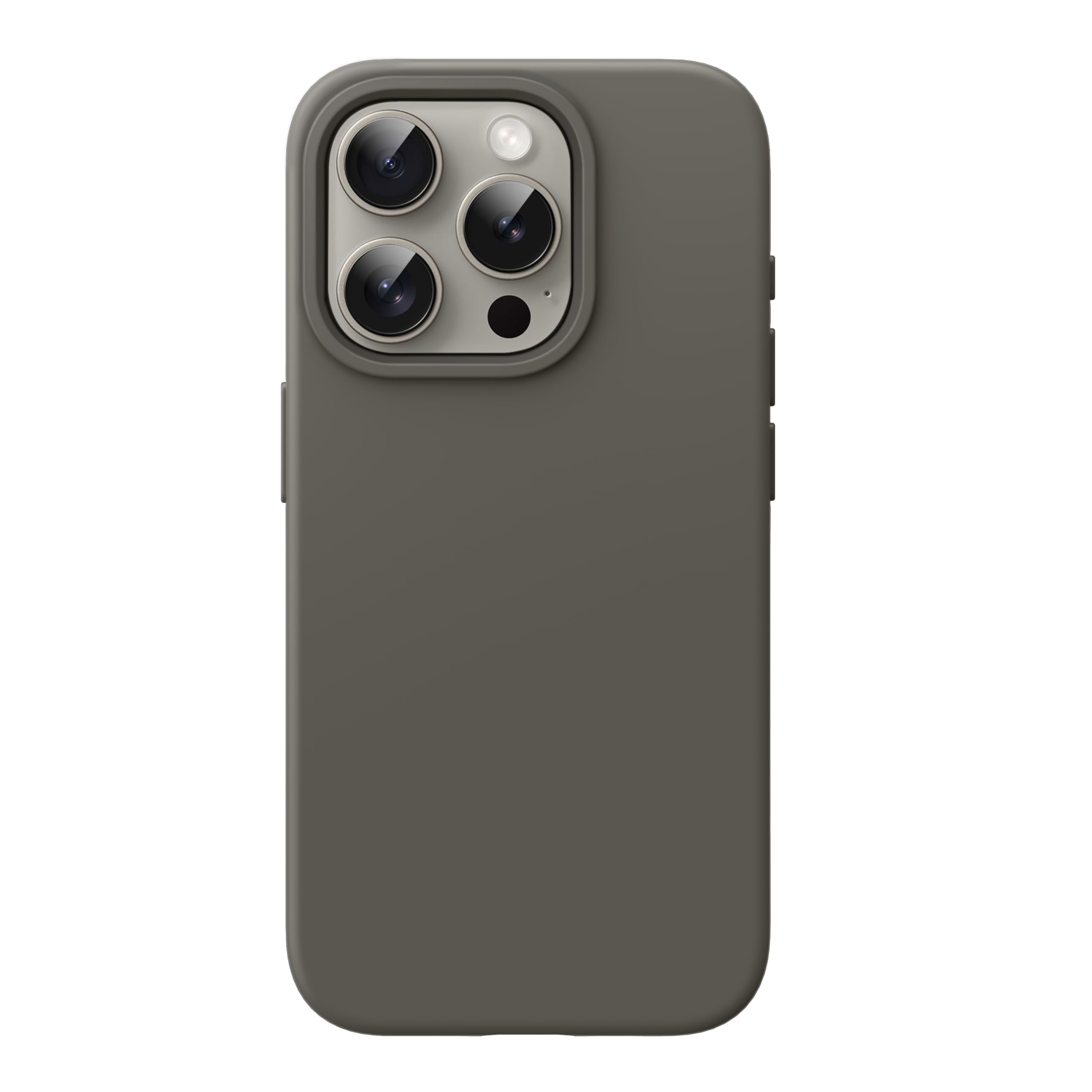 JETech Funda Silicona para iPhone 15 Pro 6,1 Pulgadas, Protectora de Cuerpo Completo con Tacto Suave y Sedoso, Antigolpes Carcasa (Arcilla)