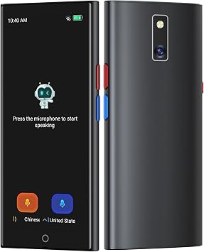 AI Language Translator Device, 2026 Upgraded No WiFi Needed, 150 Languages Online/Offline/Group/Phone Translation Device, 5.5" Screen Two Way Real-Time Voice Translator for Travel Business Learning