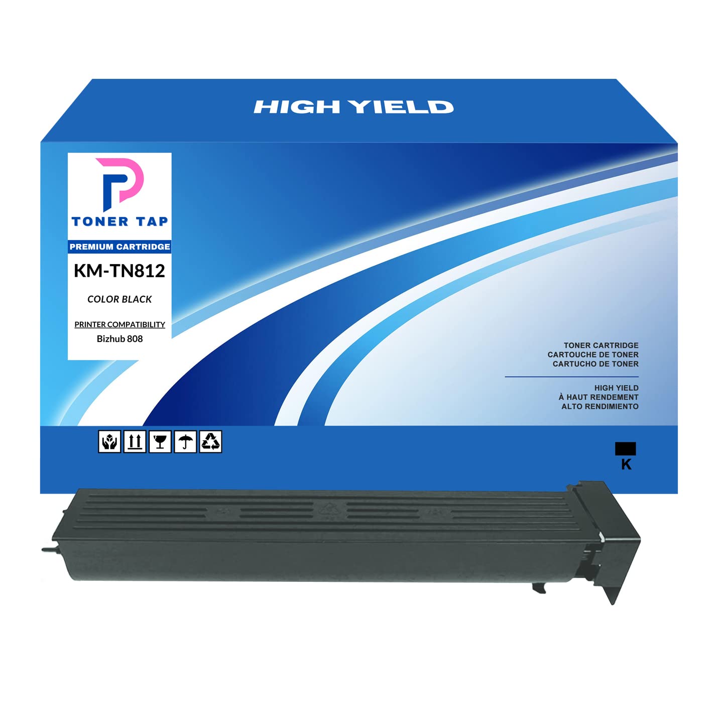 Toner Tap Compatible TN812 for Bizhub 808 Replacement for Konica TN-812 (High Yield, 40,800 Pages)