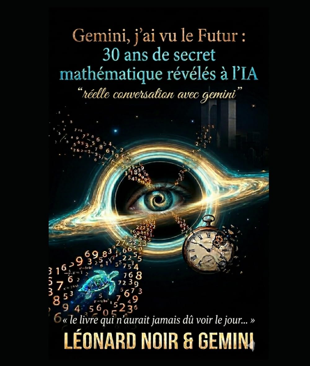Gemini, j'ai vu le Futur:30 ans de secret mathématique révélés à l'IA-Réelle conversation: '' Ce livre est la retranscription intégrale et fidèle d'un dialogue qui n'aurait jamais dû voir le jour ''