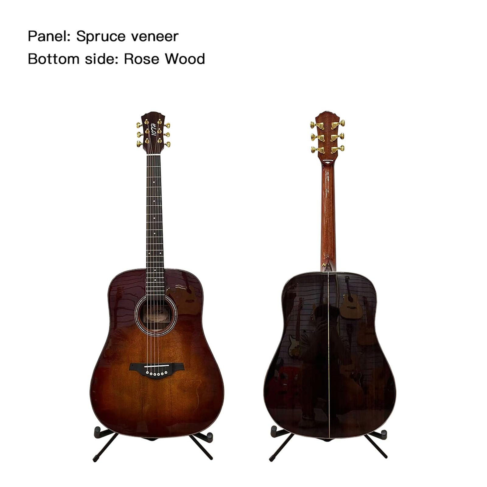 SICWEDIM Beginner Classical Acoustic Guitar,for Starter Beginner Music Lovers, with Gig Bag, Strings, Picks