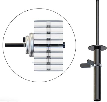 Weight Extender Pin - Weight Pin for Stack Training Machines, Heavy Duty Extension for Weight Stack | Accessory Insert for Gym Machines, Replacement Weight Loading Pin, Weight Extender for Att
