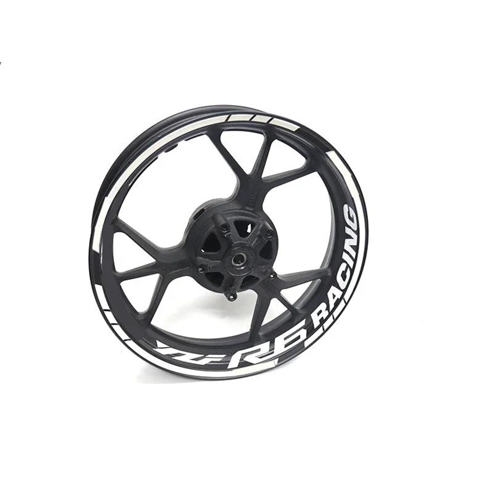 Stickers Motorcycle Wheel Stickers Night Reflective Decorative Rim for Yamaha R6 YZFR6 YZF-R6(Style 4)