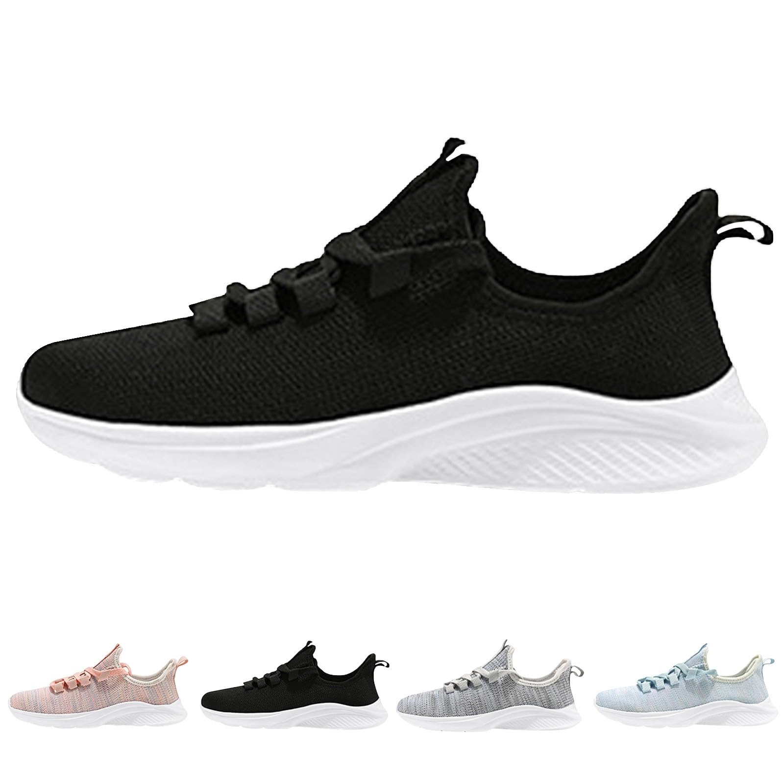 Scarpe per Camminare Donna Ortopediche Eleganti Sneakers Platform Donna | Tennis Camminata in Pelle Sintetica per Allenamento Palestra Calzature Atletica Concezione Ergonomica Tomaia Maglia