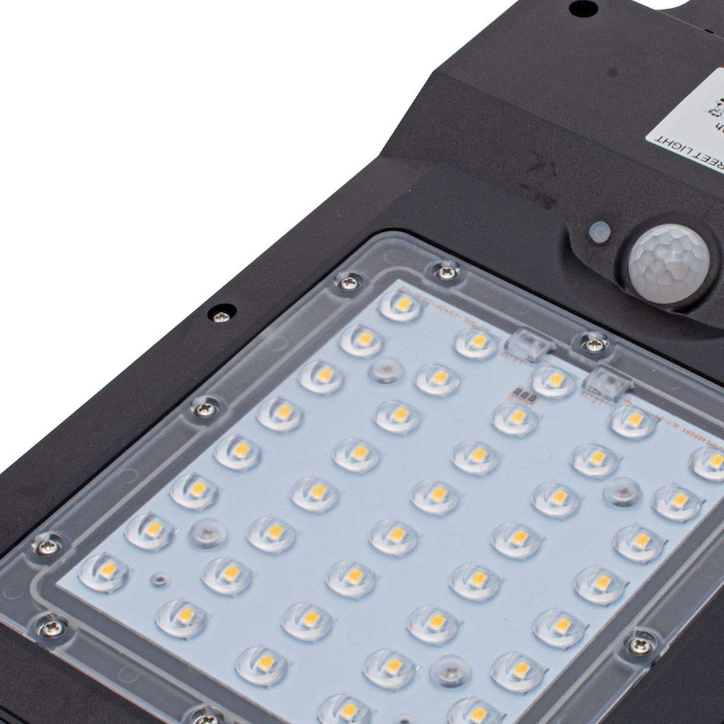 Lampy solarne z czujnikiem ruchu LED lampy solarne do użytku na zewnątrz ogród wodoszczelne transformer LED czarne 8 W 850 lm IP65 EKO2011