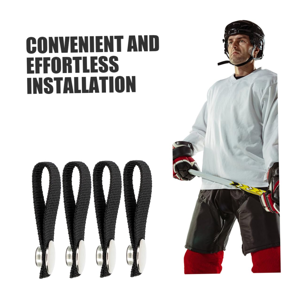 OKUMEYR Hockey Helmet Chin Strap 3 Pairs Detachable Safety Chin Strap for Hockey Helmet Replacement Chin Strap