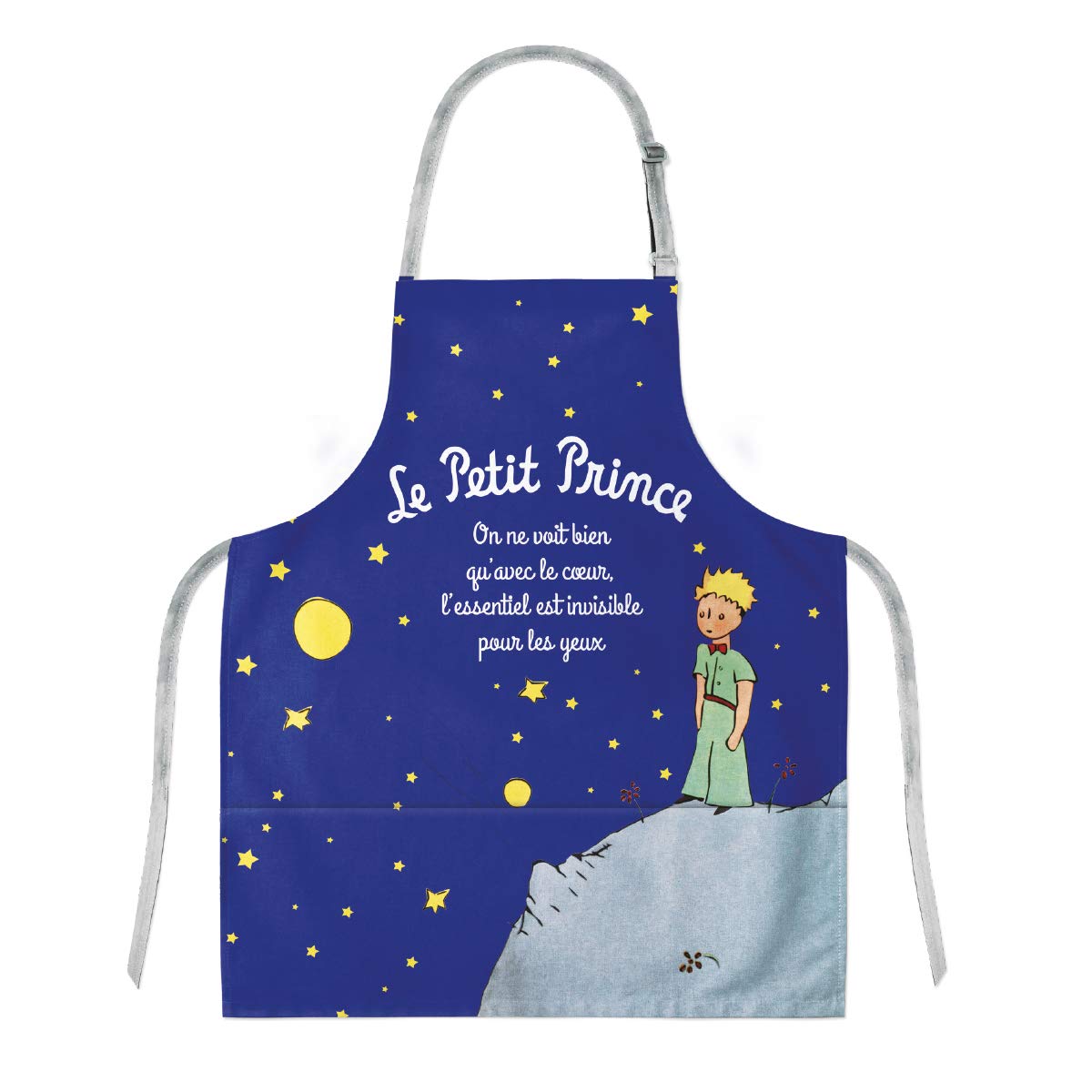 Tablier en Coton pour cuisiner en famille avec le motif Le Petit Prince Multicolore