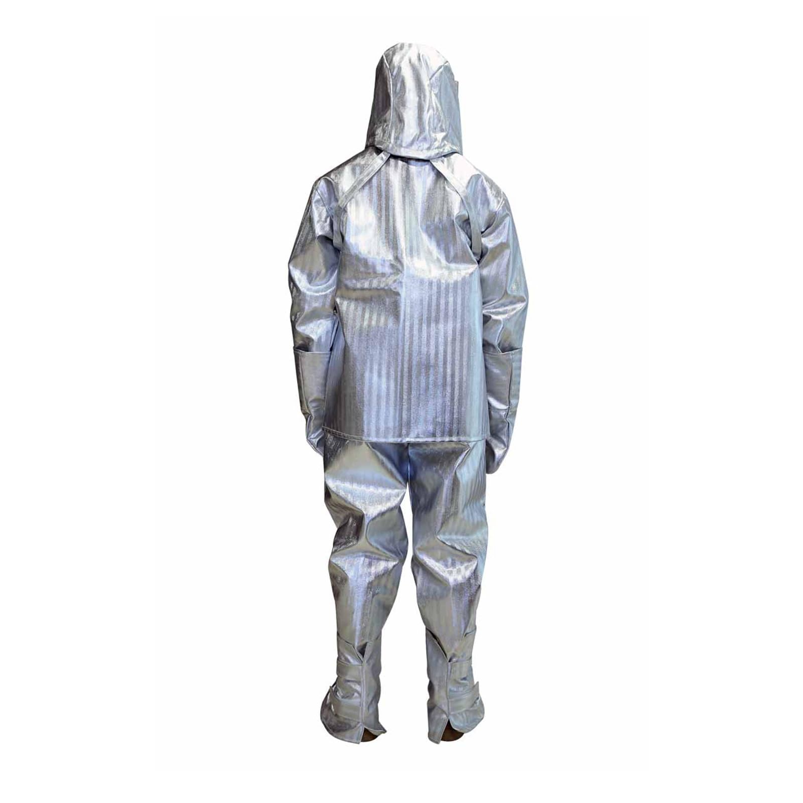 Traje Aislante Del Calor para Bomberos Ropa De Papel De Aluminio Compuesto Resistente Al Fuego De 1000 Grados Uniforme De Protección Laboral Grueso(L)