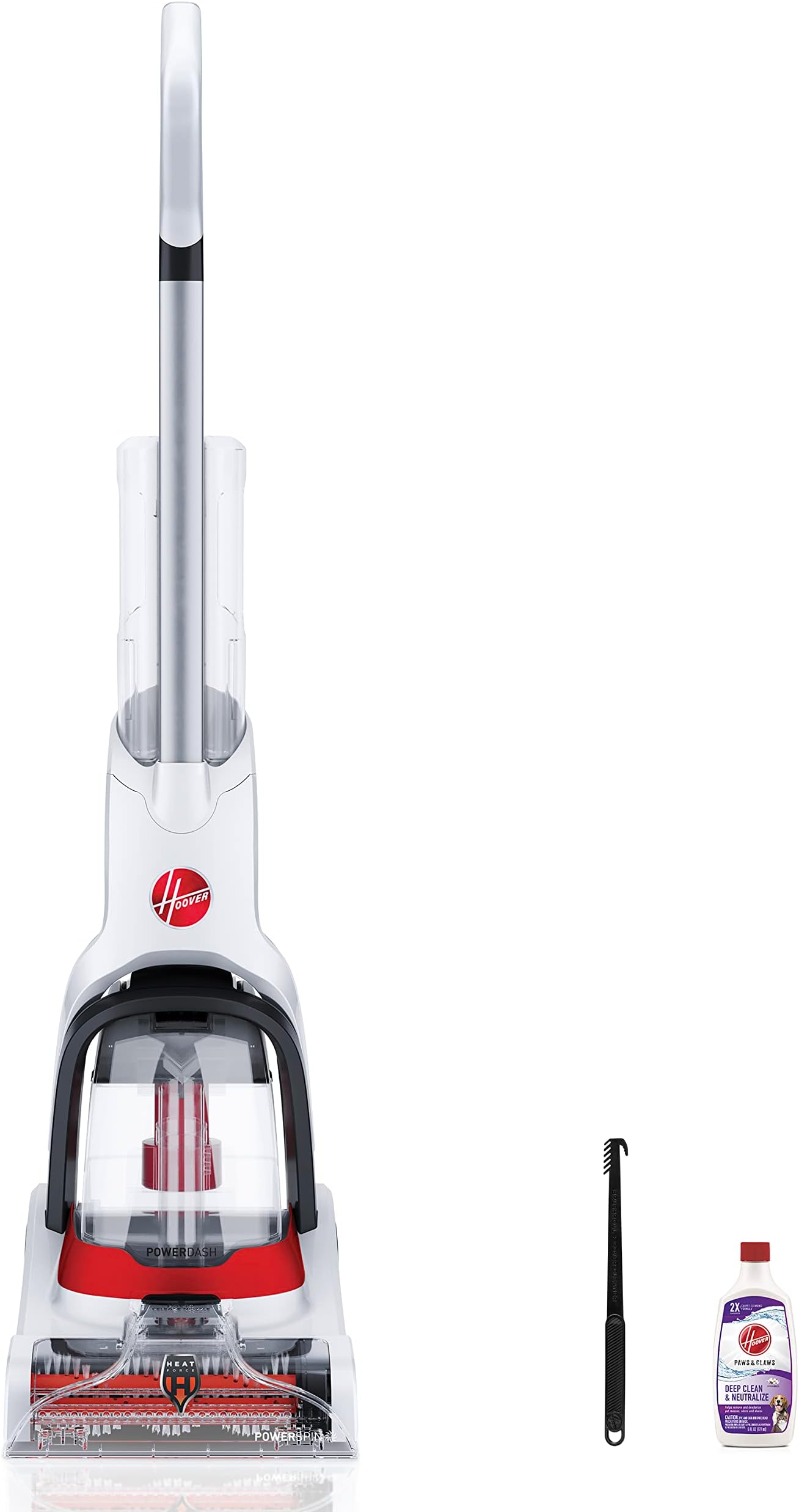 PowerDash-Compact Cleaner Carpet Washer, Plastic, White and Red