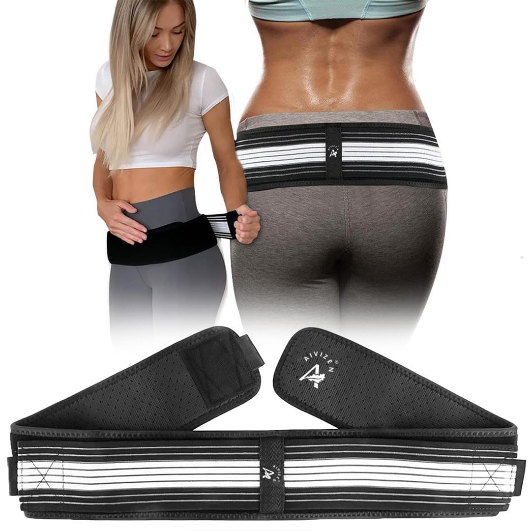 Aivizen Neoprene ,Sacroiliac Si Joint Hip Belt, Posture Corrector For Men And Women, Compression Hip Support Belt,Adjustable Si Joint Support For Pelvic, Lower Back Pain Relief,Breathable And Durable (B0CKTWFS1J) Amazon Price History, Amazon Price Tracker