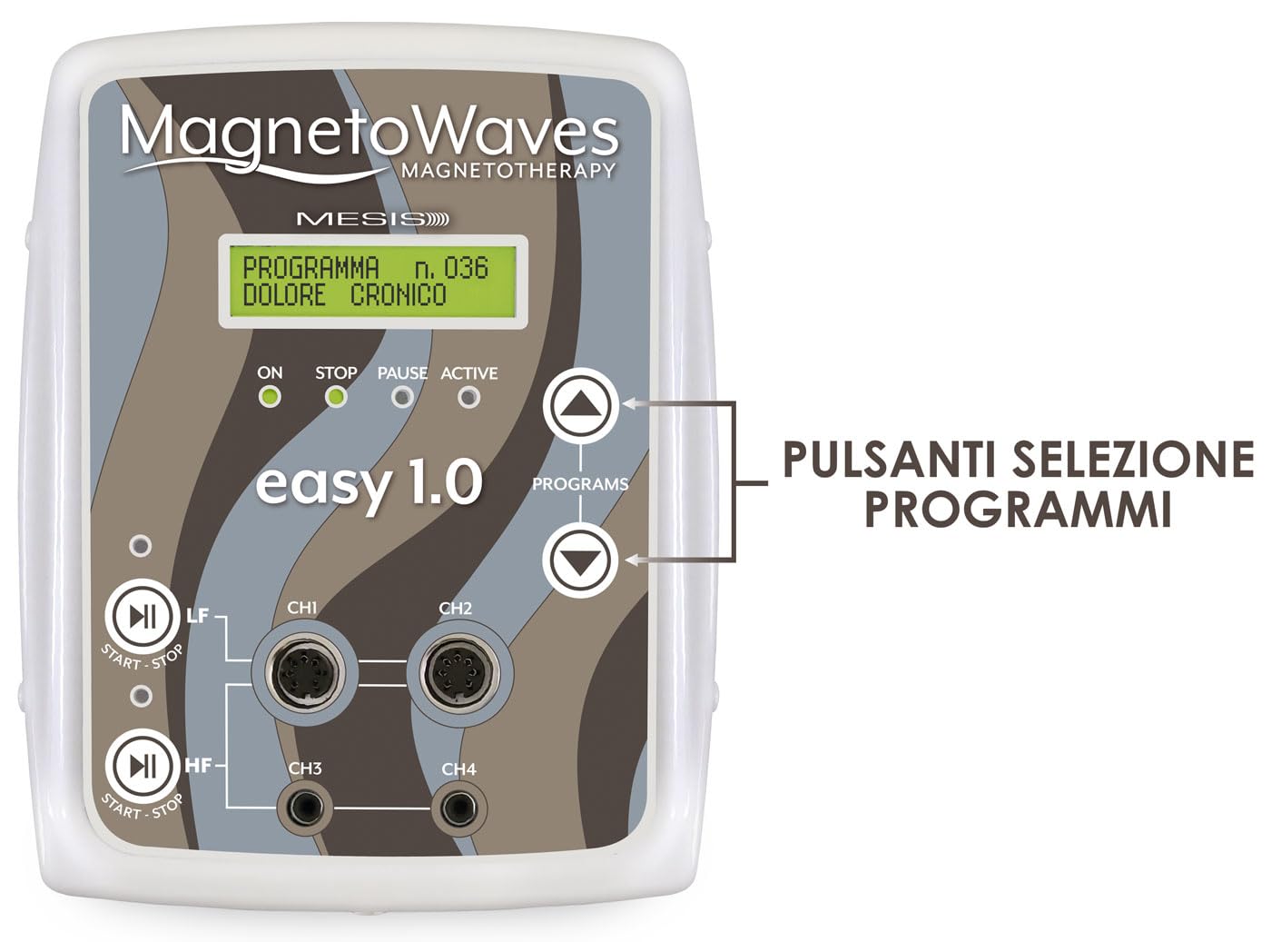 MESIS MagnetoWaves Easy 1.0 Magnétothérapie, Haute, Basse et Haute+Basse Fréquence, Équipement BASIC