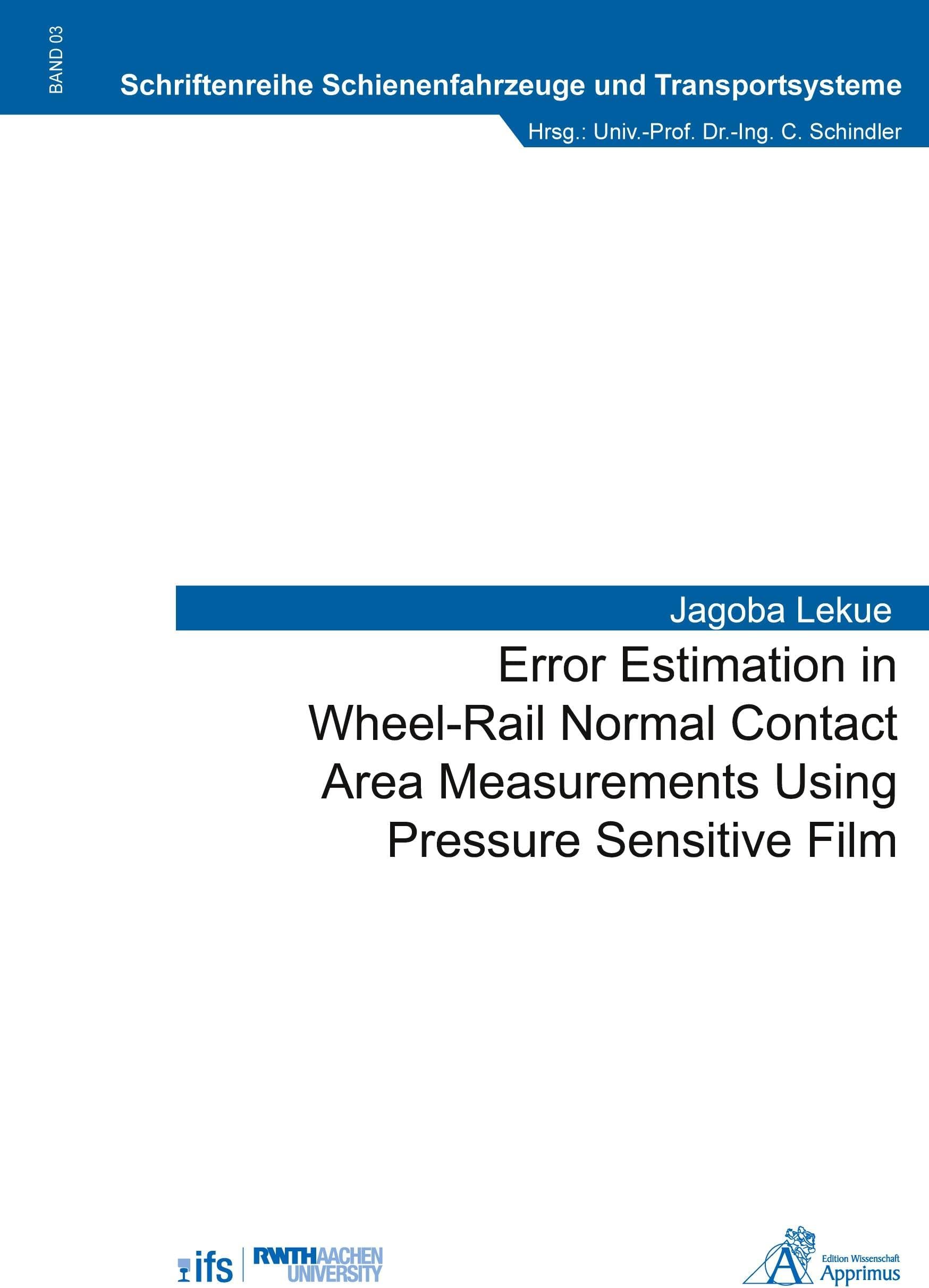 Error Estimation in Wheel-Rail Normal Contact Area Measurements Using Pressure Sensitive Film