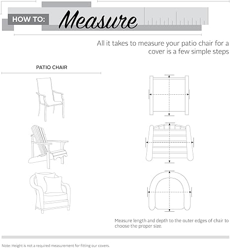 Miniatura 16 de Classic Accessories Storigami - Funda para silla de salón resistente al agua de 36 pulgadas, fácil de plegar, color gris monumento, fundas