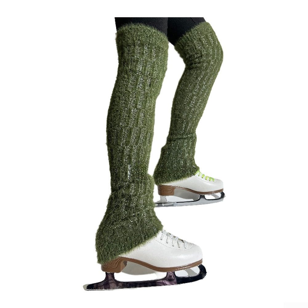 Calcetines largos de forro polar de patinaje con soporte ligero 6