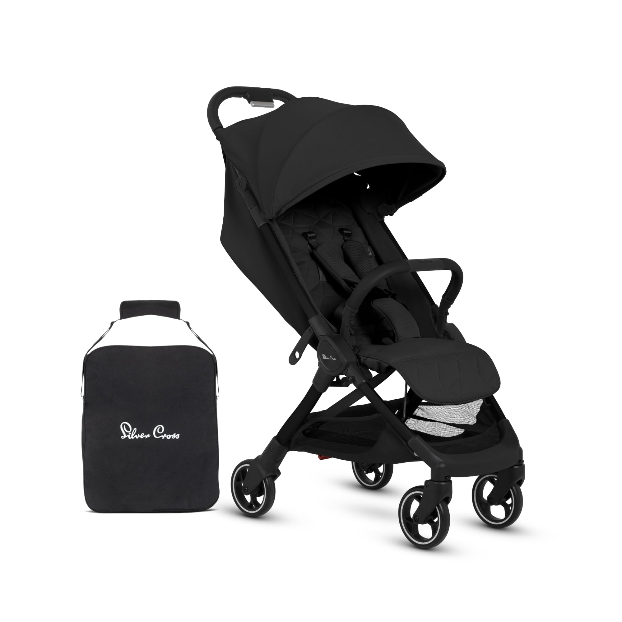 Silver Cross - Clic 2 Compact Stroller & Travel Bag - Travel Stroller For Life On The Go - Foldable & Lightweight - Suitable From Birth To 4 years - Cobble — view 11