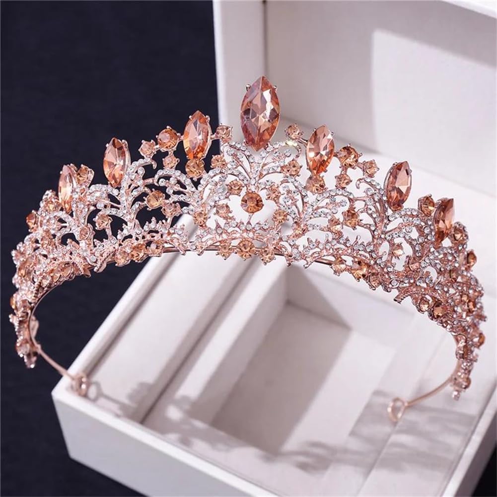 LNNSHX Frauen Strass Tiaras und Kronen Prom Diadem Braut Kopfschmuck Braut Hochzeit Krone Haarschmuck