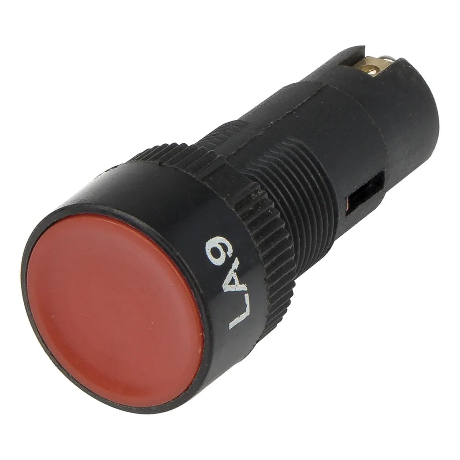 JNURGWLYH 50pcs / lot LA9 16mm Reset - Off Round Push Button Switch pushbutton(Rosso)