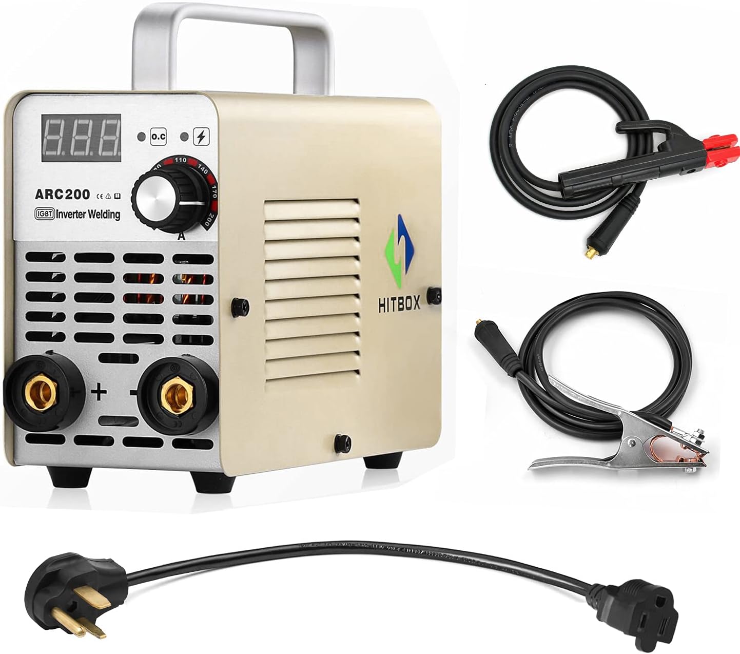 Dual Volt ARC Welding Machine Rod Stick 110/220V Mini Portable Inverter Welder AT2000 HITBOX - - 