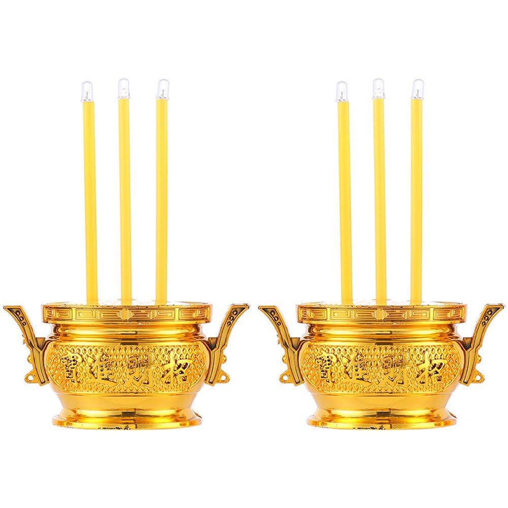Brûleur d'encens électronique LED pour prier en sécurité sans fumée noire