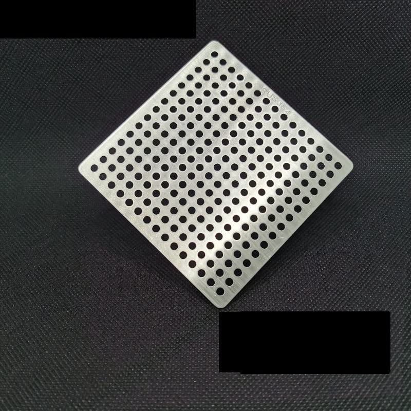 Couvercle de filet de drainage de douche carré en acier inoxydable premium