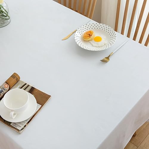 Miniatura 4 de Pioggia Mantel de vinilo con reverso de franela, rectangular, impermeable, a prueba de aceite, mantel de plástico de PVC lavable para interiores y