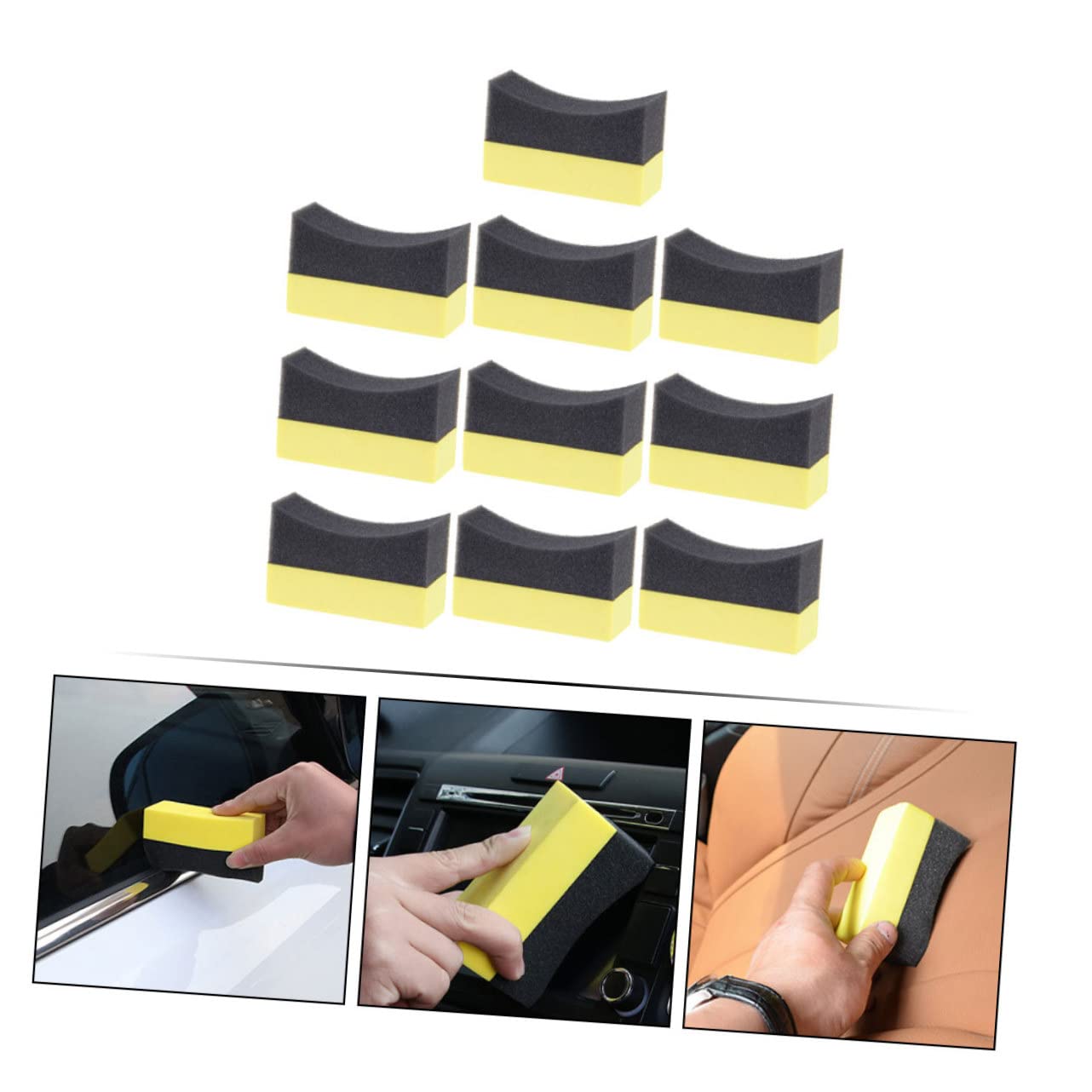 SOLUSTRE 40stücke Teiliges Auto Waschschwämme Hochwertige Polierpads Für Reifenpflege Und Innenraumreinigung Für Autos Und Elektronische Geräte