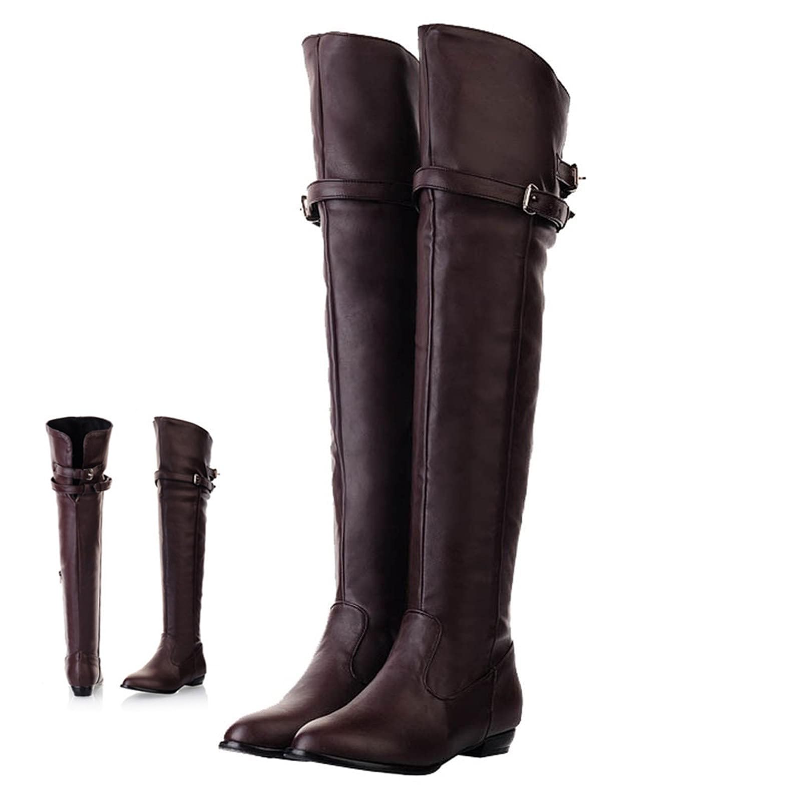 Bottes d'équitation fermeture éclair latérale résolvant le problème des pieds froids en hiver